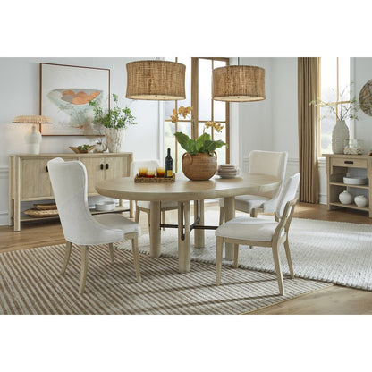 Sunset Cove Sanibel Brown Upholstered Host Chair Two Pack