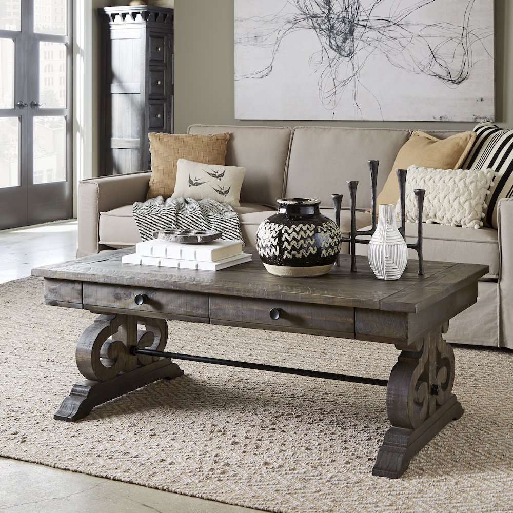 Bellamy Peppercorn Rectangular Cocktail Table