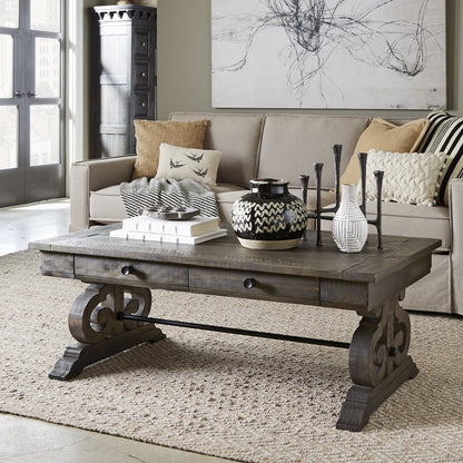 Bellamy Peppercorn Rectangular Cocktail Table