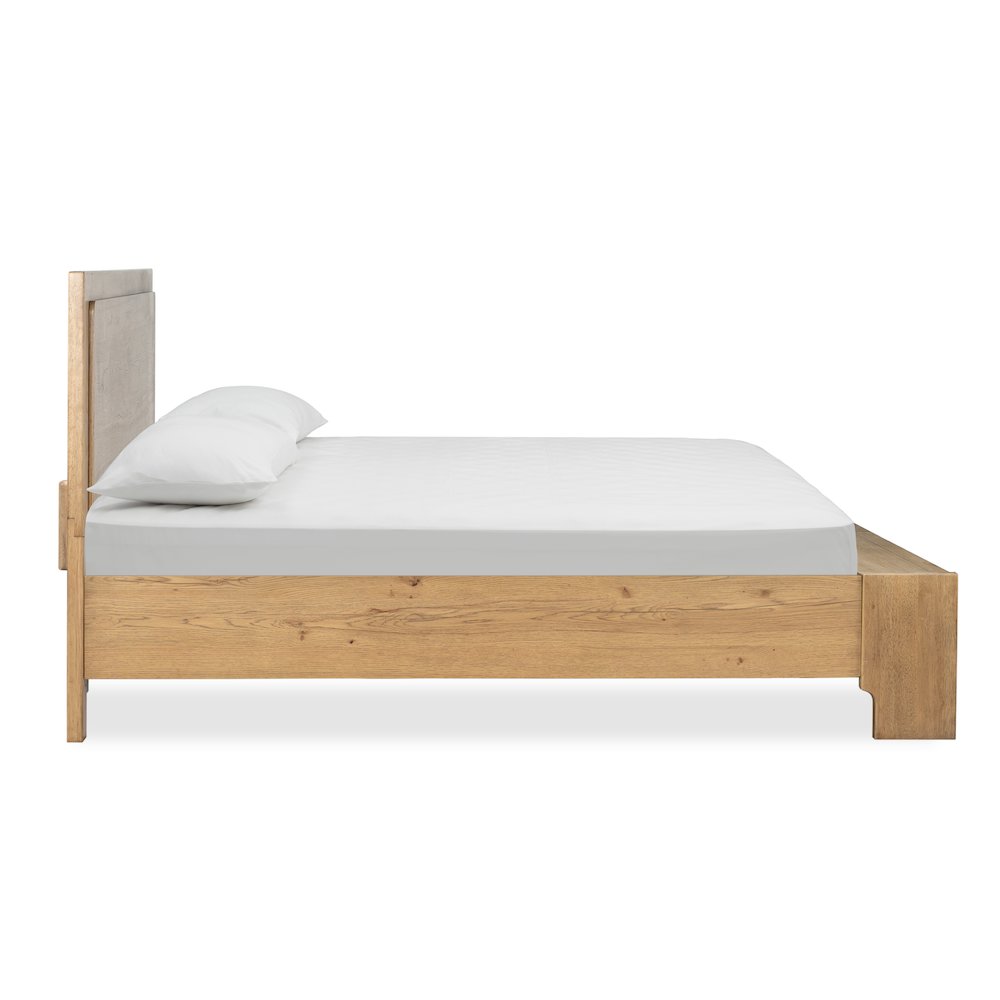 Davenport Rustic Caramel King Panel Storage Bed