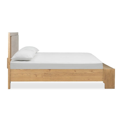 Davenport Rustic Caramel King Panel Storage Bed