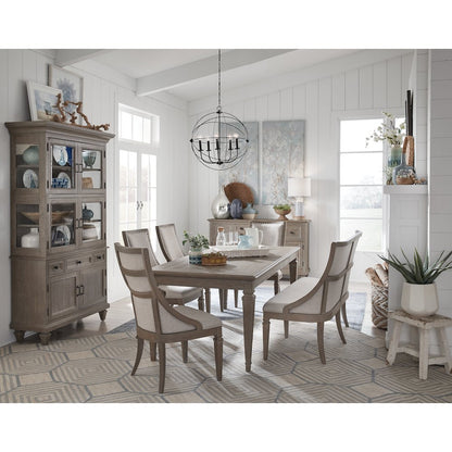 Lancaster Dovetail Grey Upholstered Arm Chair Two Pack