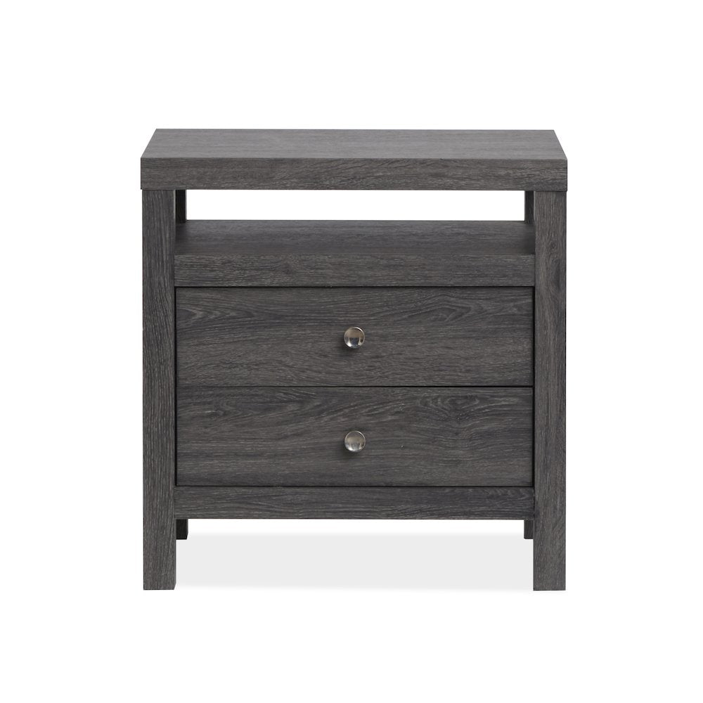 Merrifield Raisin Black Drawer Nightstand