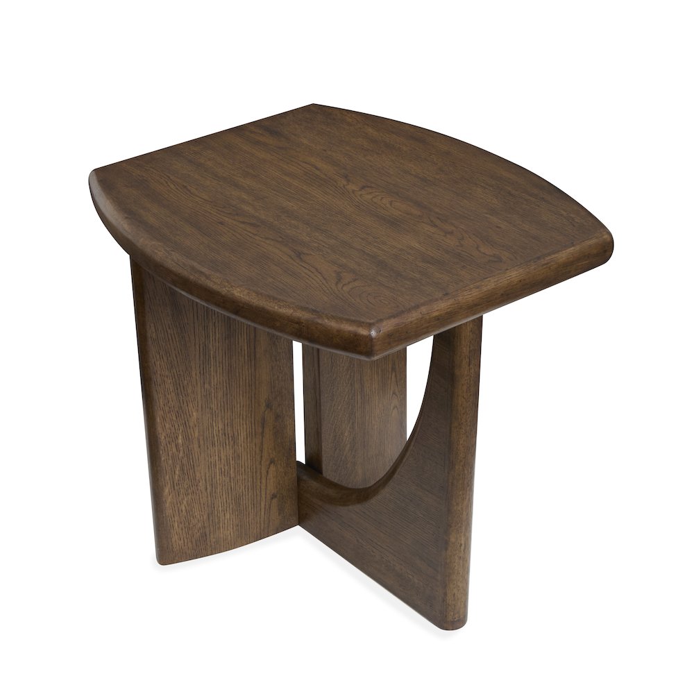 Phoebe Sienna Brown Rectangular End Table