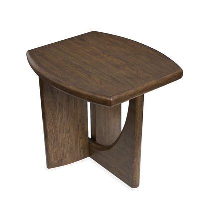 Phoebe Sienna Brown Rectangular End Table