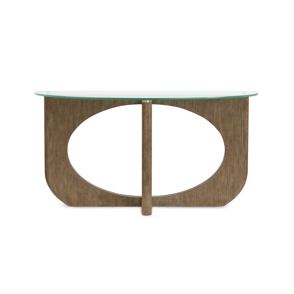 Lainey Almond Demilune Sofa Table