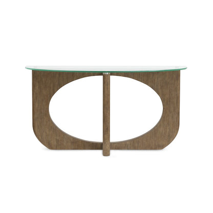 Lainey Almond Demilune Sofa Table