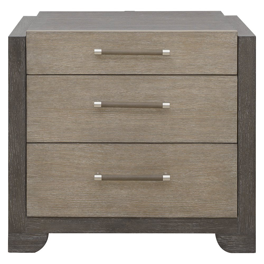Pulaski Anderson Park Moose Trail And Frontier Brown 3 Drawer Nightstand