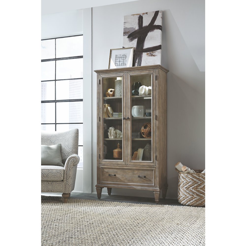Lancaster Dovetail Grey Door Bookcase