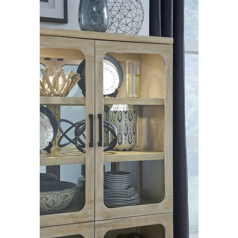 Somerset Butternut Buffet Curio