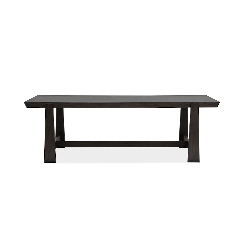 Tauren Coffee Bean Trestle Dining Table