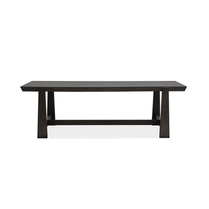 Tauren Coffee Bean Trestle Dining Table