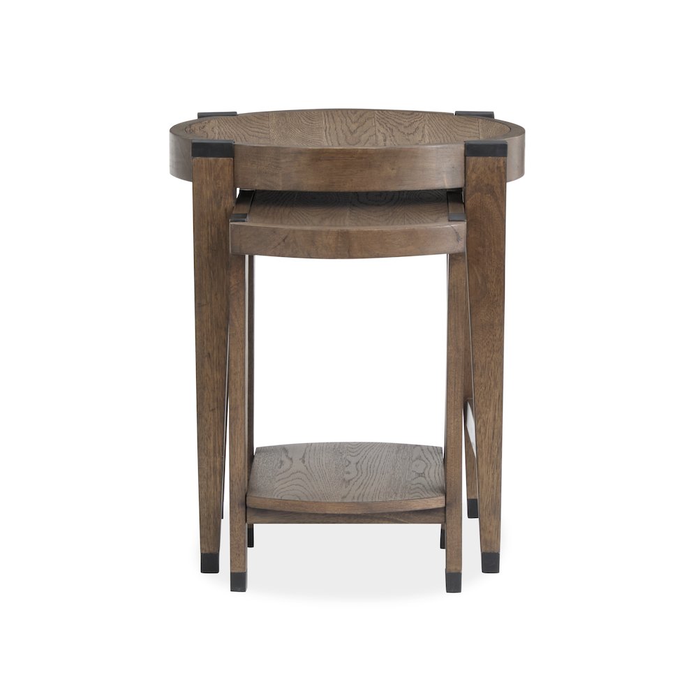Kaysen Wallaby And Matte Black Nesting End Table