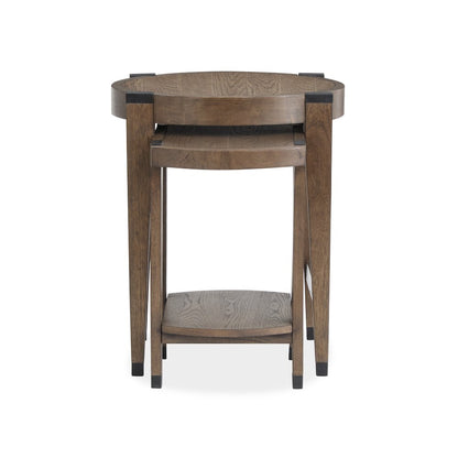 Kaysen Wallaby And Matte Black Nesting End Table