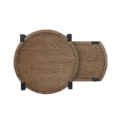Kaysen Wallaby And Matte Black Nesting End Table