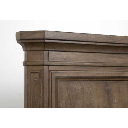 Adler Court Florentine Walnut Queen Panel Bed