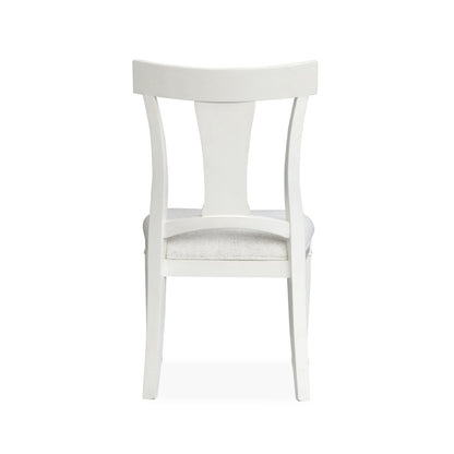 Kingston Whisper White And Cerused Nutmeg Upholstered Side Chair Two Pack
