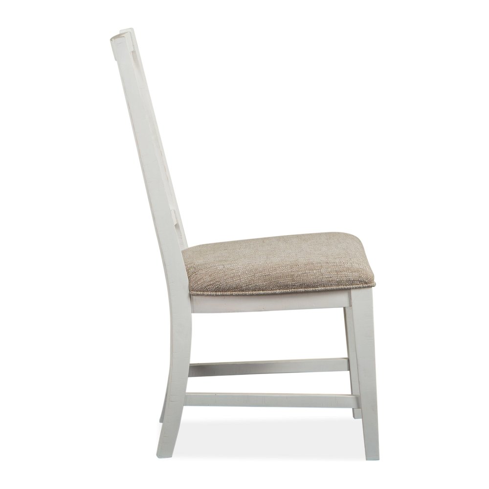 Heron Cove Chalk White And Dovetail Grey Upholstered Side Chair Two Pack