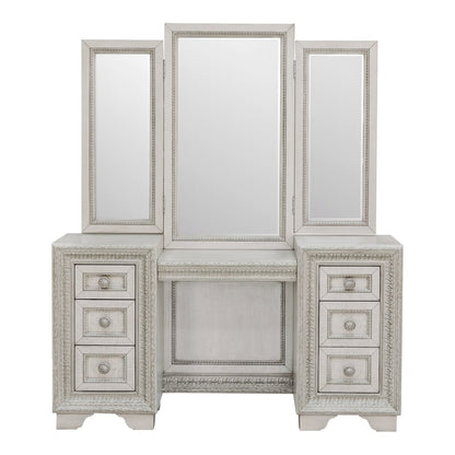 Pulaski Camila Creamy White Vanity With Mirror