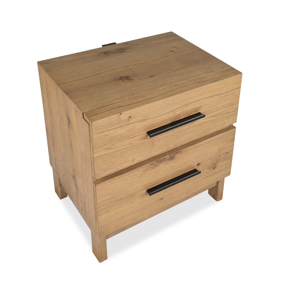 Davenport Rustic Caramel Drawer Nightstand