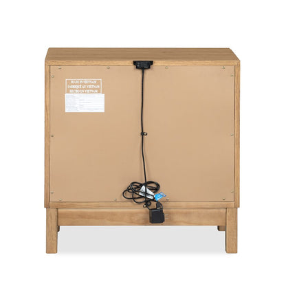 Davenport Rustic Caramel Drawer Nightstand