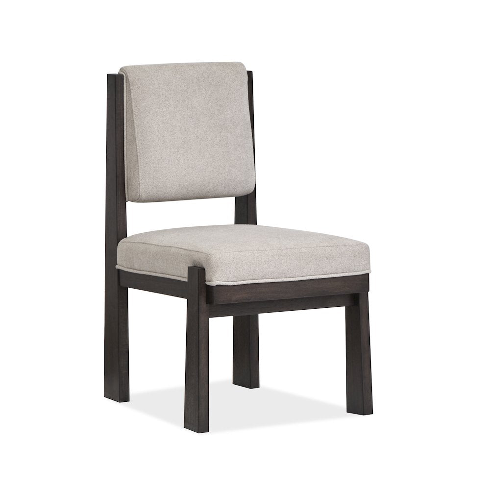 Tauren Coffee Bean Upholstered Side Chair Two Pack