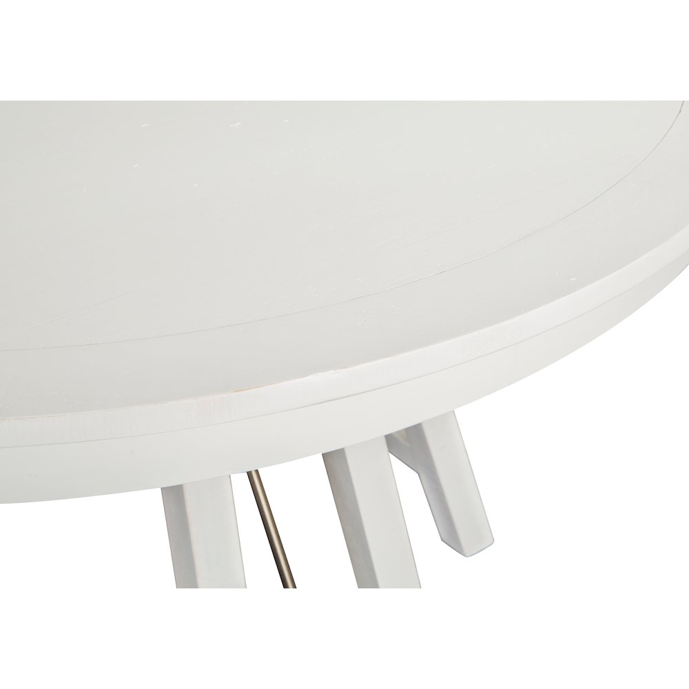 Heron Cove Chalk White And Dovetail Grey 52" Round Dining Table