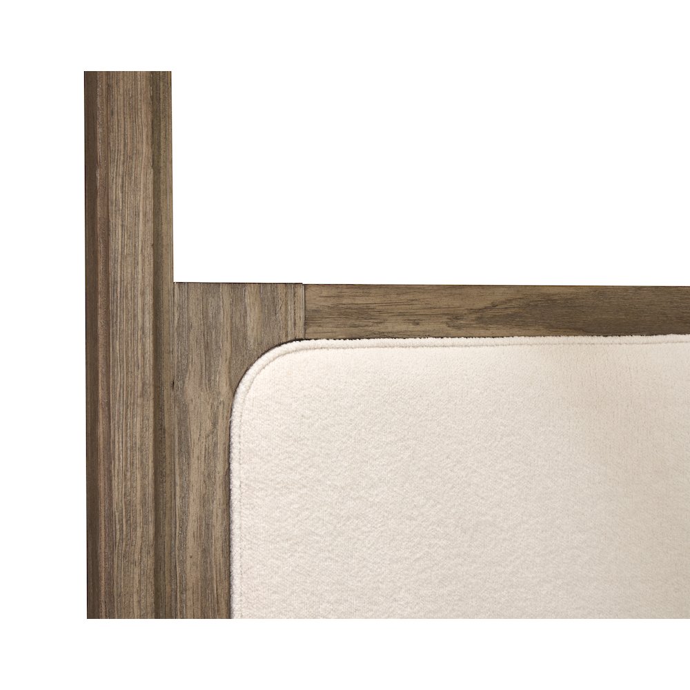 Westbourne Dark Umber Queen Upholstered Poster Bed