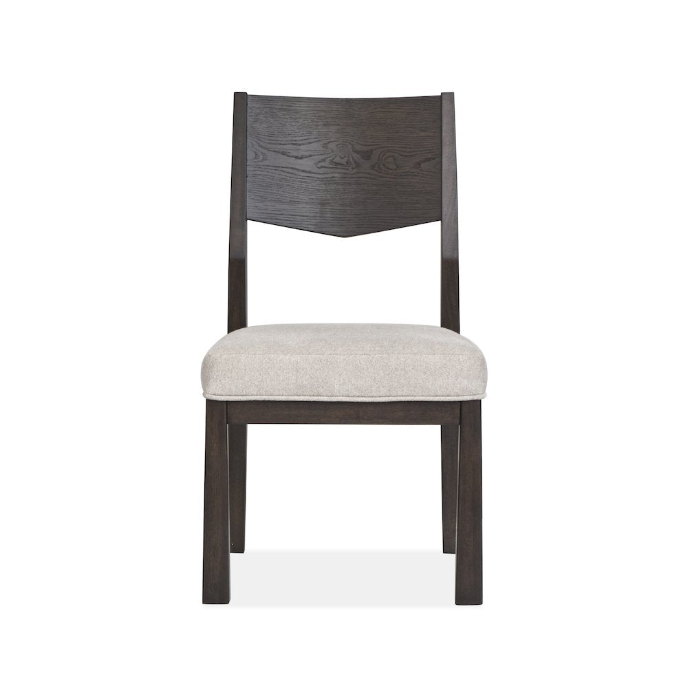 Tauren Coffee Bean Upholstered Side Chair Two Pack