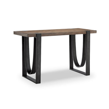 Bowden Rustic Honey And Distressed Iron Rectangular Sofa Table
