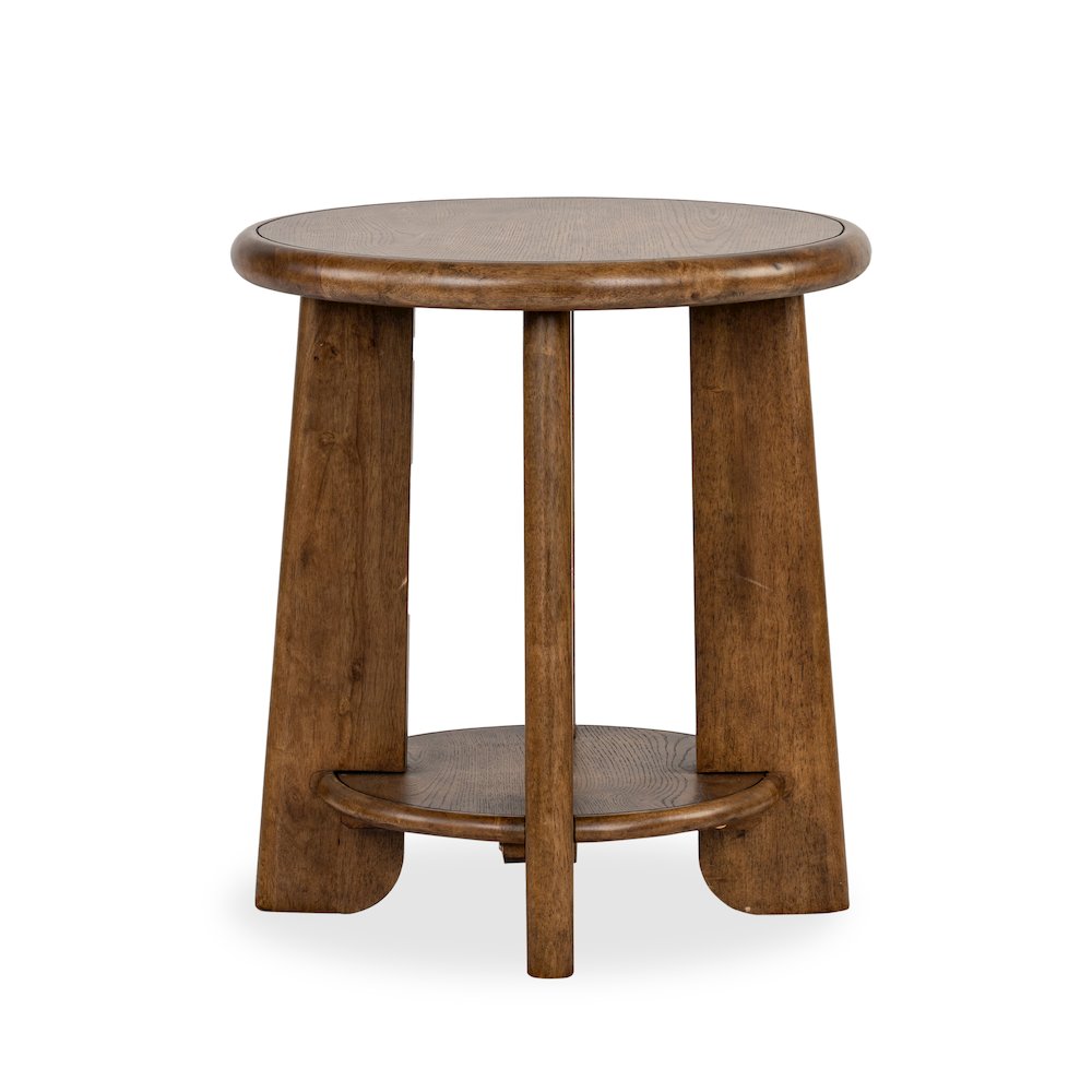 Tanner Tawny Brown Round End Table