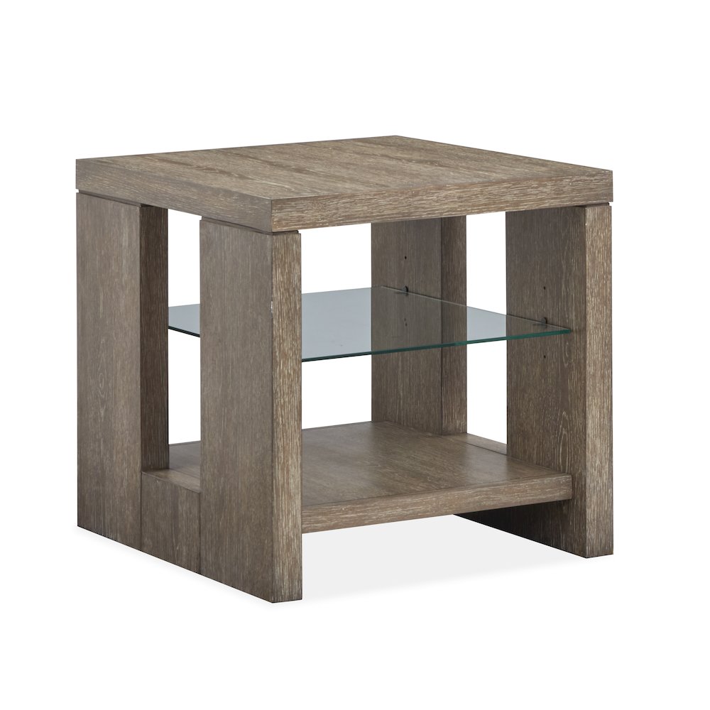 Conway Spiced Brown Rectangular End Table