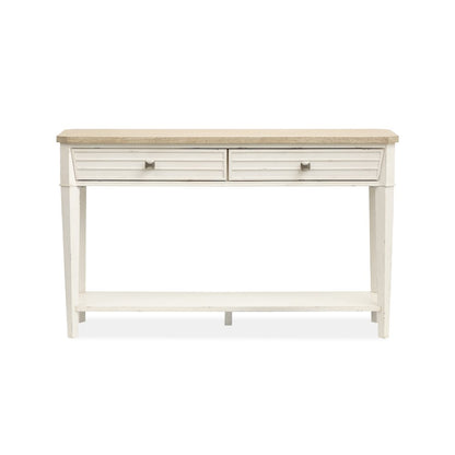 Echo Isles Sea Pearl And Driftwood Rectangular Sofa Table