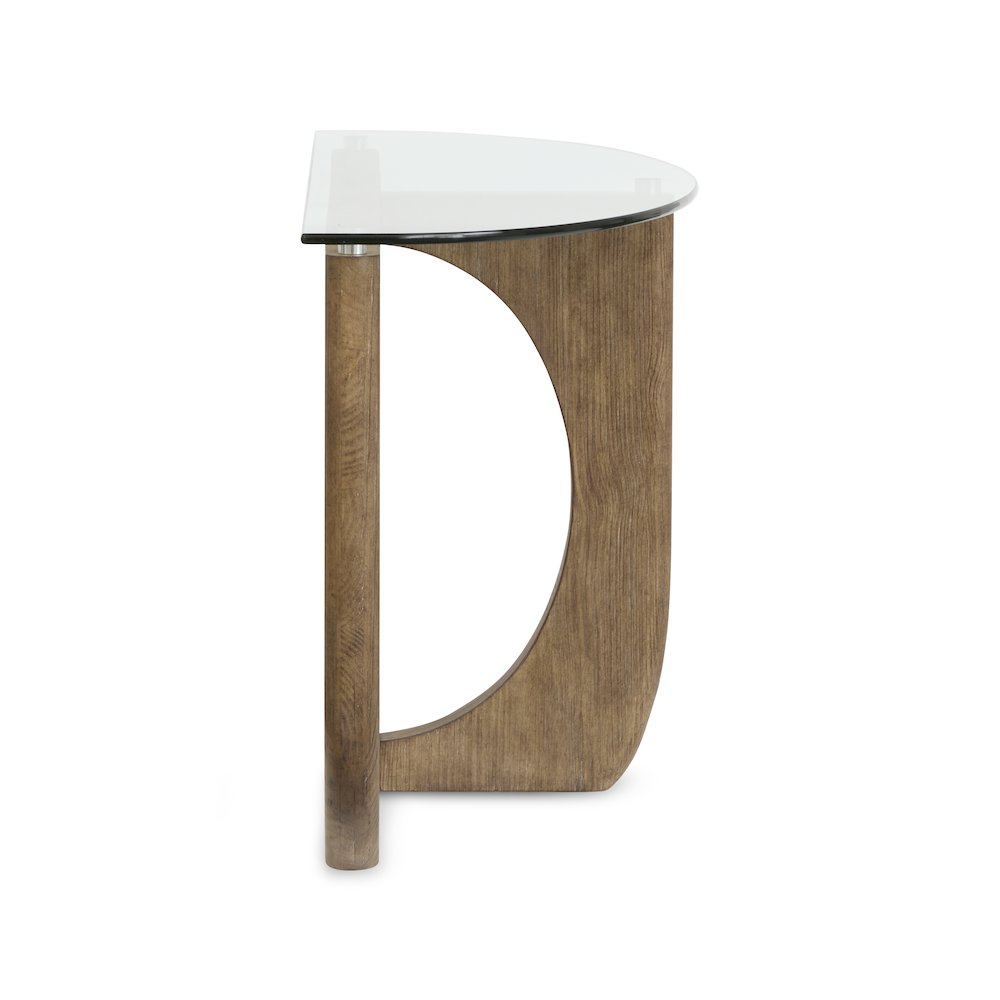 Lainey Almond Demilune Sofa Table
