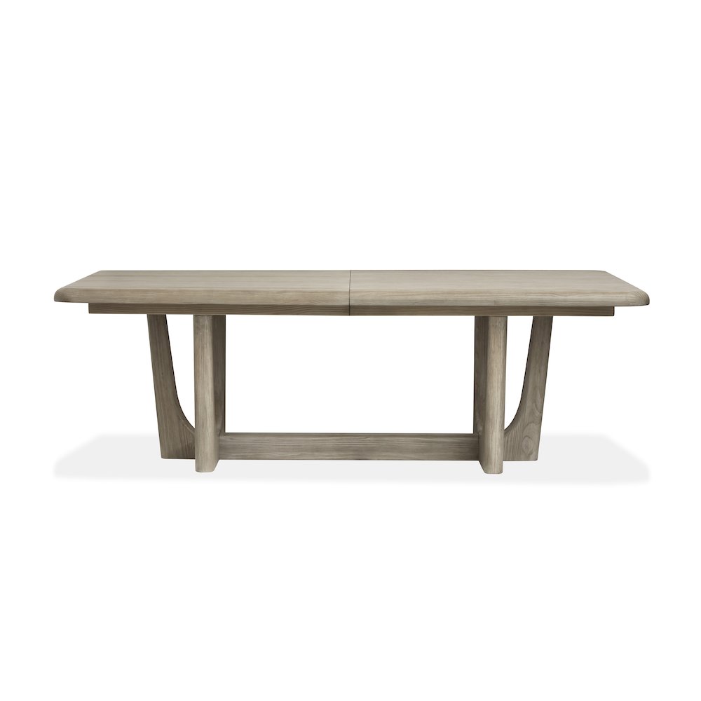 Braelyn Dorian Grey Extendable Trestle Dining Table