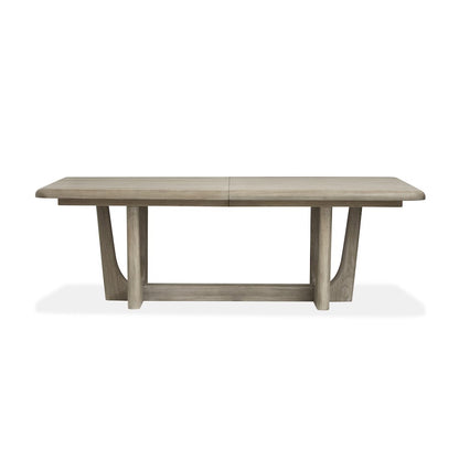 Braelyn Dorian Grey Extendable Trestle Dining Table