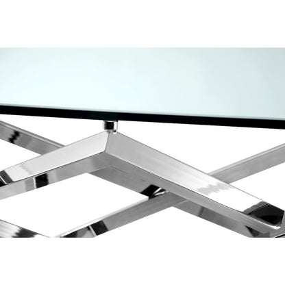 Lenox Square Chrome Rectangular Sofa Table