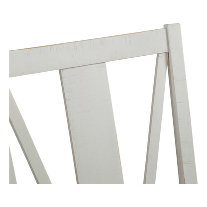 Heron Cove Chalk White And Dovetail Grey Upholstered Side Chair Two Pack