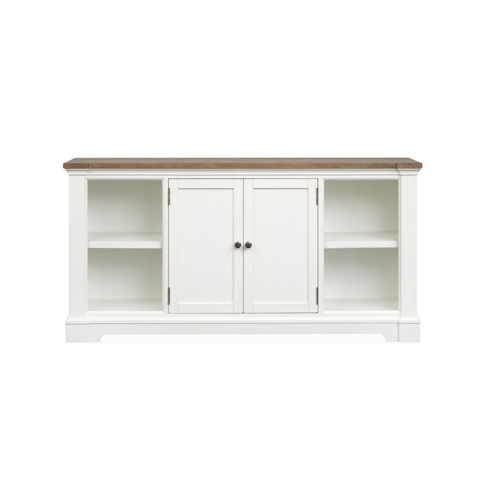 Kingston Whisper White And Cerused Nutmeg Credenza