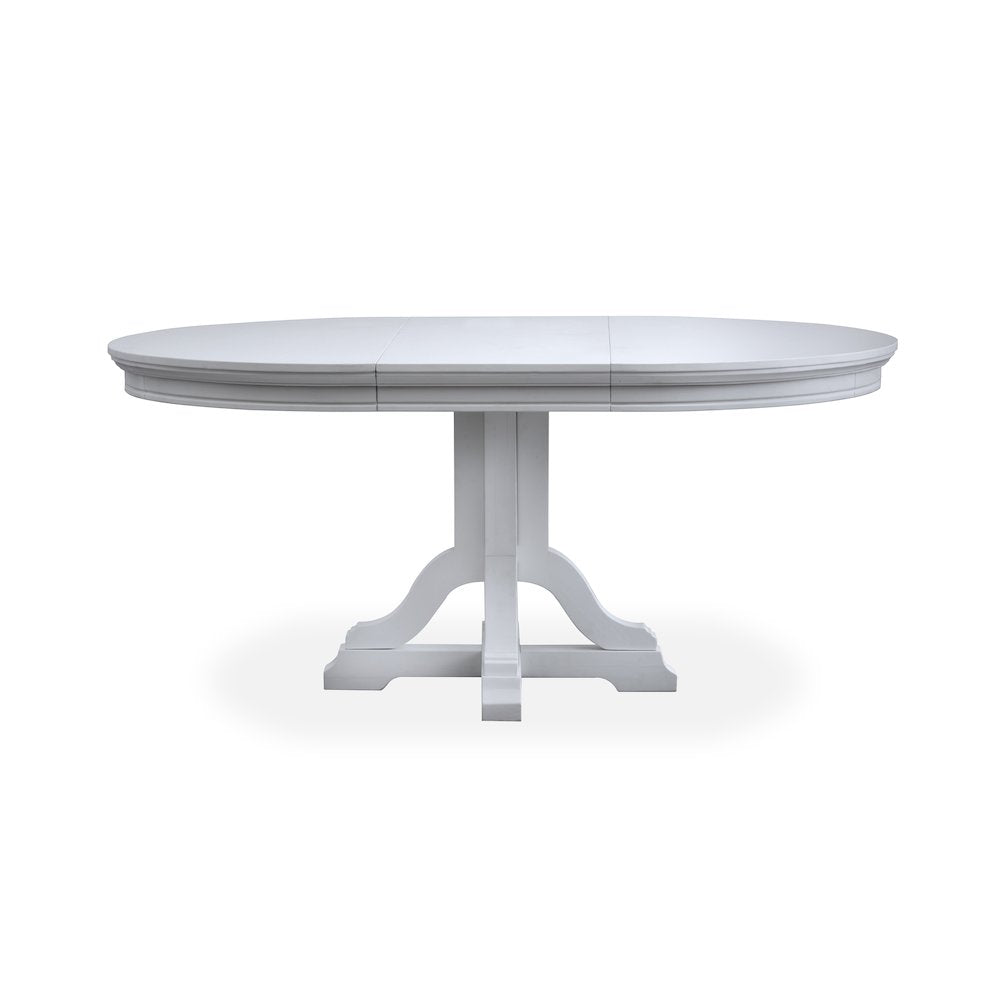 Charleston Harbor Gray Grey Extendable 48" Round Dining Table