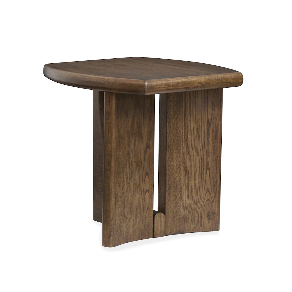 Phoebe Sienna Brown Rectangular End Table