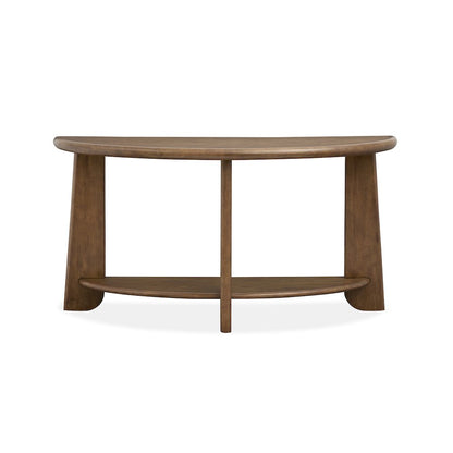 Tanner Tawny Brown Demilune Sofa Table