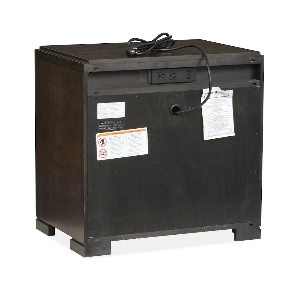 Rowan Espresso Drawer Nightstand