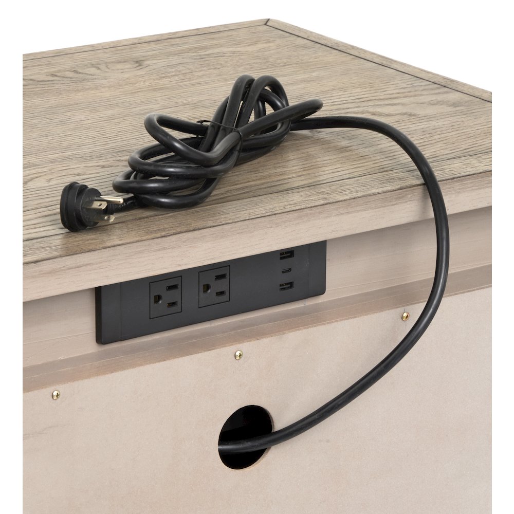 Claremont Smokey Taupe Drawer Nightstand