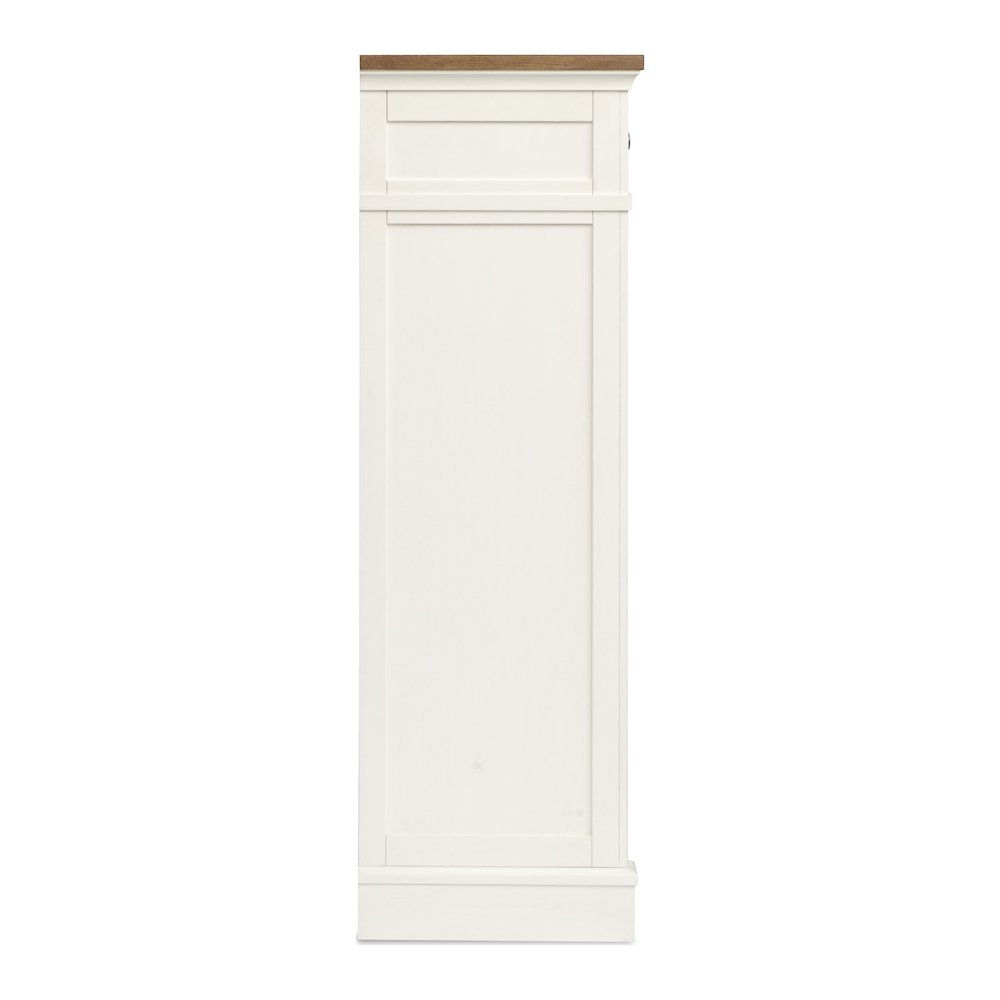 Kingston Whisper White And Cerused Nutmeg Drawer Chest