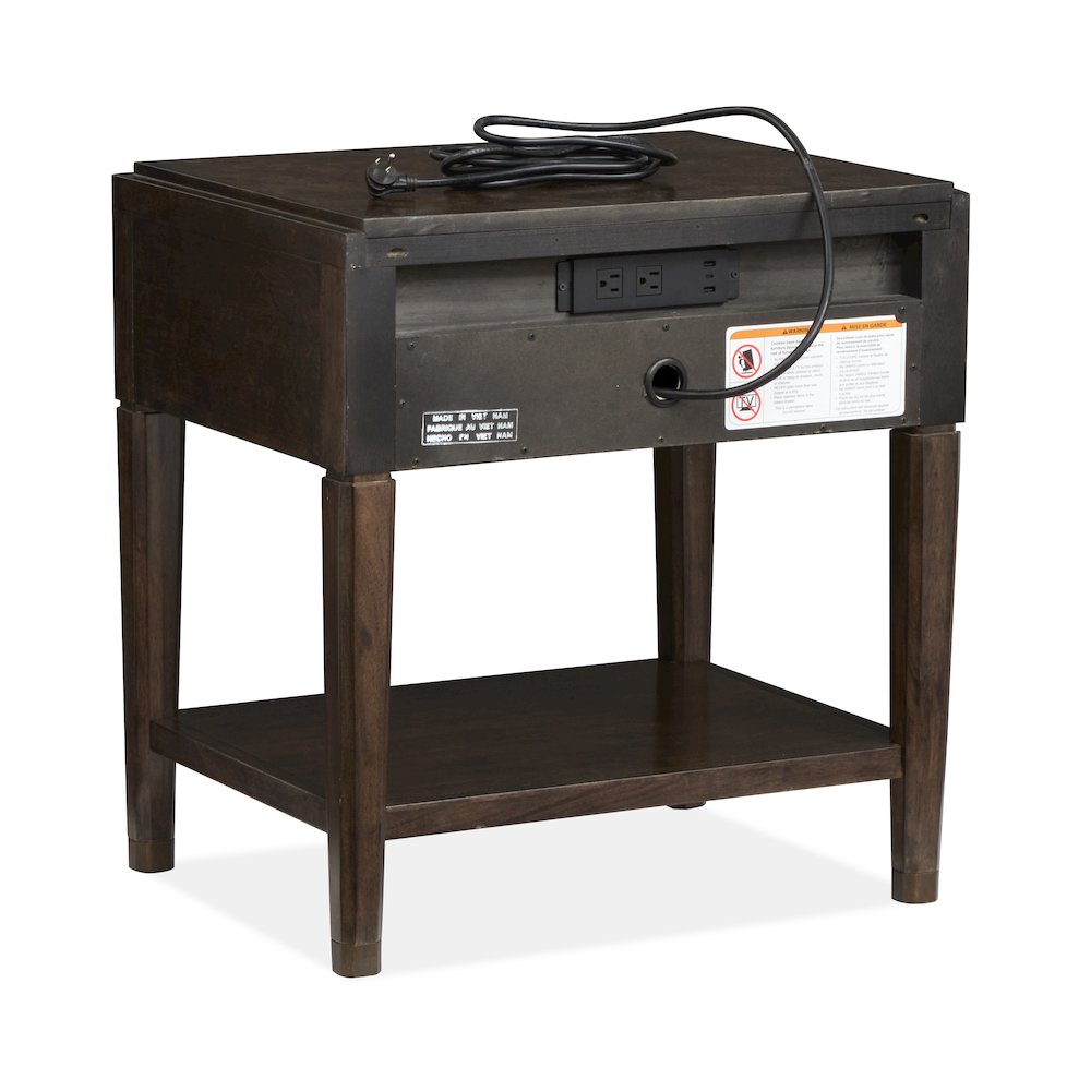 Rowan Espresso Open Nightstand