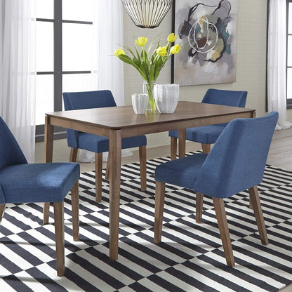 Space Savers Nido Chair - Blue (RTA)-Set of 2 in Satin Walnut