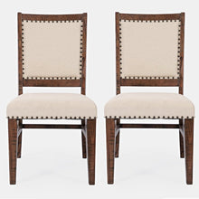Fairview Transitional Solid Wood Upholstered Side Chair (Set of 2)
