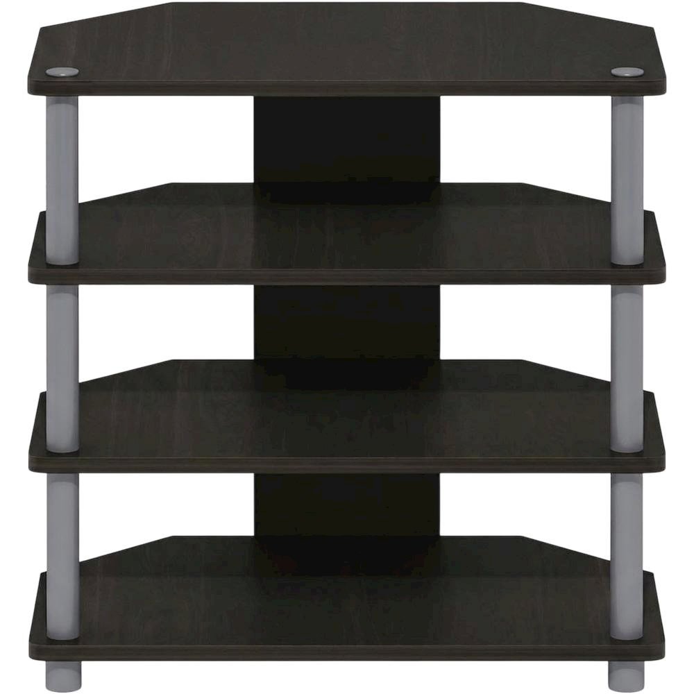 Espresso 4-Tier TV Stand, Easy Assembly, Composite Wood Construction