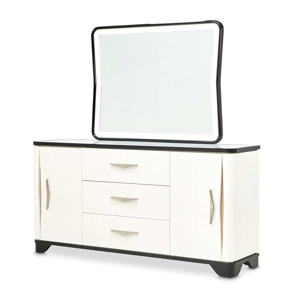 Tuxedo Sideboard & Mirror - Piano Keyboard